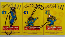 BANANAMAN MOBILE PHONE CHARMS RARE SET OF 3 BNOC DC THOMSON RETRO 80s BANANA MAN