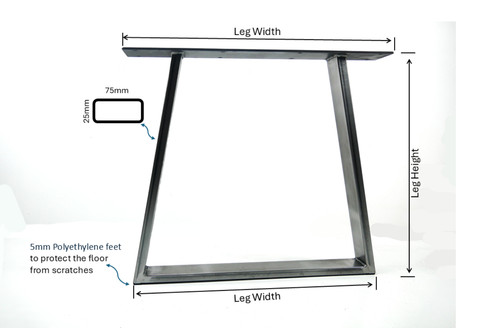 Metal table leg - leg, coffee