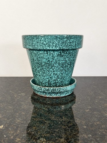 Turquoise speckled ceramic - turquoise,