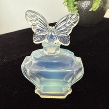 Sabino Opalised Glass Perfume Bottle With Butterfly Stopper