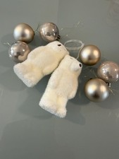 M And S Polar Bear Christmas Tree Decorations And Baubles