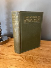 The Myths of Ancient Egypt Hardcover Book by Lewis Spence 1919 Rare