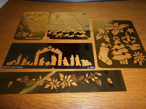 Embossing stencils template - embossing, x