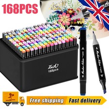 168pc Colouring Pens Dual Tip
