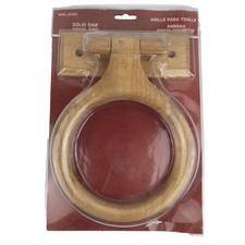 Vintage Solid Oak Towel Ring