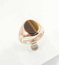 9ct Gold Signet Ring Tiger's