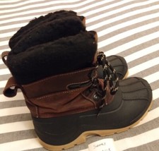 Quiksilver Brown Leather Winter Snow Surf Boots UK 5 SH048