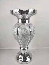 Mirrored Floor Vase Silver