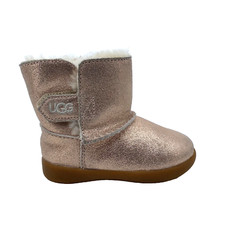 Little Kids 6 UGG Keelan Metallic Pink Glitter Fashion Boots Rose Gold 1123351T