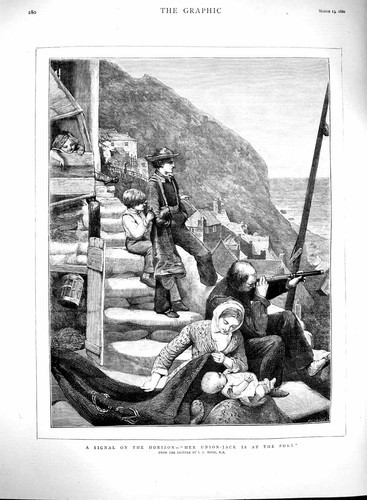 Old antique print 1880 - print,
