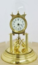 Antique 19thC Large German Hauck 3 Ball Pendulum 400 Day Torsion Mantle Clock