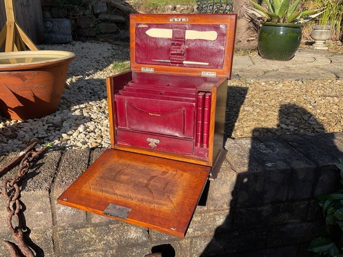 Antique victorian oak desk - antique,