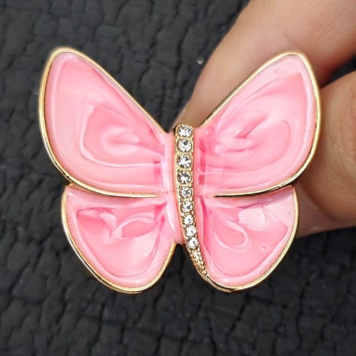 Elegant pink butterfly scarf - pink,