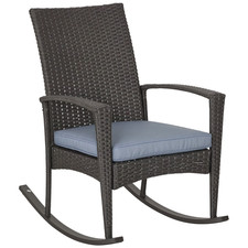 Outsunny Garden Rattan Rocking