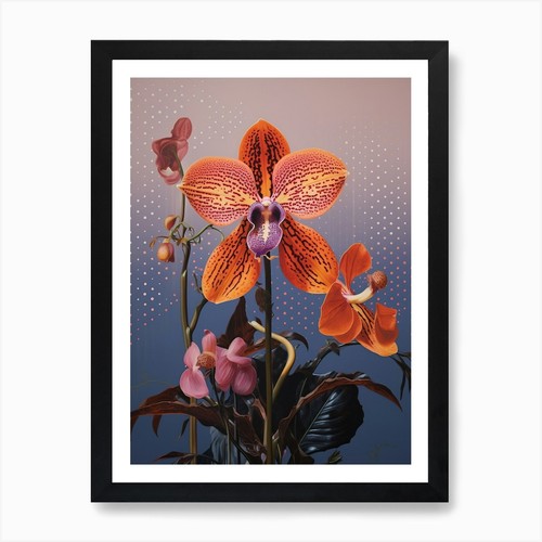 Surreal florals monkey - monkey, orchid