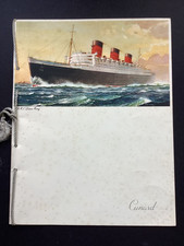 Cunard RMS Queen Mary - Gala Dinner Menu - 6th April  1963