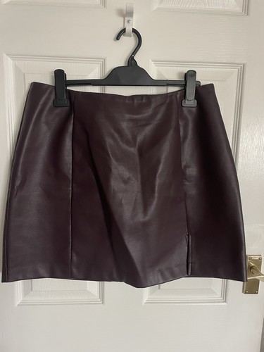 Faux leaker mini skirt - faux,