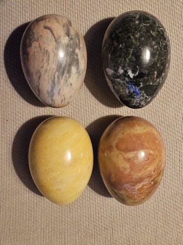 Marble ornamental eggs - marble,