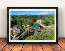 Class 42 Framed Picture, BR Blue Warship D832 Onslaught, Diesel Hydraulic Gifts