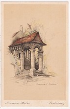 Marjorie C Bates - Canterbury - Norman Stairs - Kent - c1930s era postcard