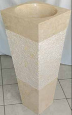 Free Standing Cream Pyramid