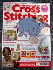 WORLD OF CROSS STITCHING MAGAZINE 142 09/2008 DISNEY EEYORE, CHRISTMAS, POPCORN