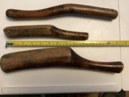 Three vintage lead beaten - three,