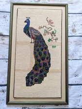 Framed bead embroidered - framed, bead-embroidered