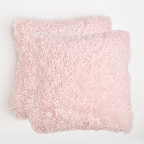 Blush pink fluffy - fluffy, cushion