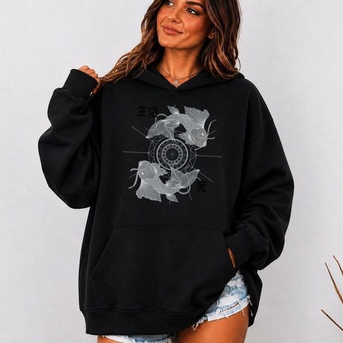 Japanese koi carp fish hoodie - carp,