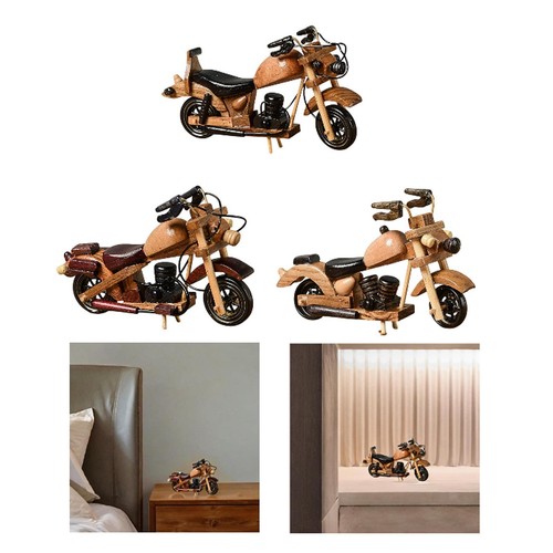 Wooden motorcycle model - wooden,