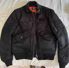 Schott NYC  Black Bomber Jacket Size Small