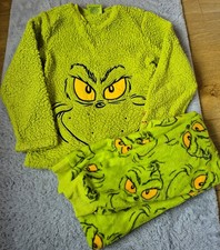 Grinch Christmas Pyjamas Age 9-10 Years  Primark Unisex