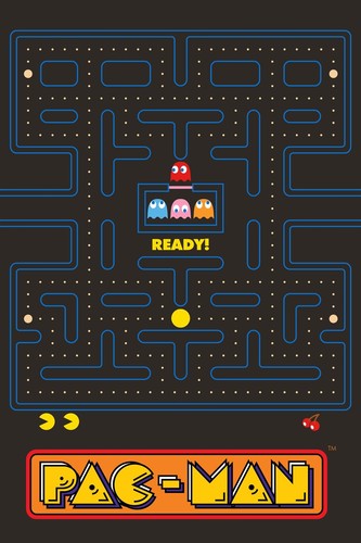 Pac man fleece blanket - pac,
