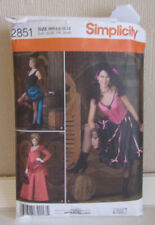 Simplicity sewing pattern 2851 Victorian saloon bar maid size uk 6-12
