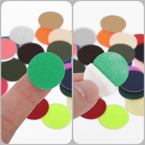 12pcs small round fabric - round,