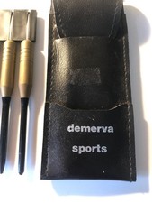 set of Demerva Sports darts with a carrying case