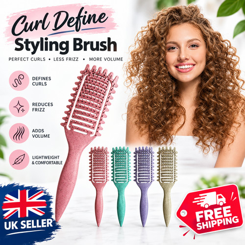 Curly hair brush curl defining - hair,