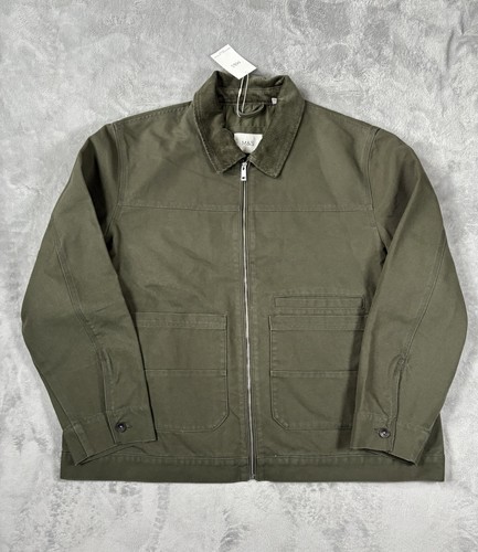 Utility jacket khaki chore - m&s,
