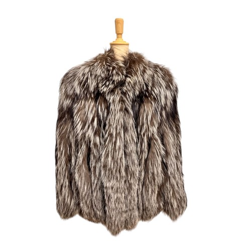 Saga fox real fur coat - fox,