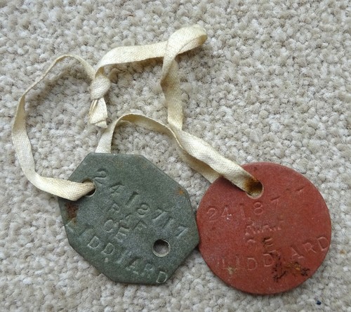 Vintage ww2 raf identity discs - vintage,