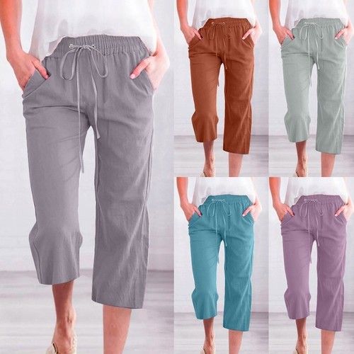 Ladies elasticated waist three - waist,