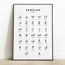 Persian Alphabet Chart Print