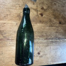 10” Vintage Green Bottle Ind