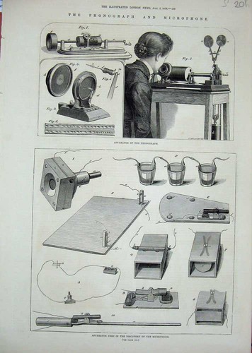 Original old antique print - original,