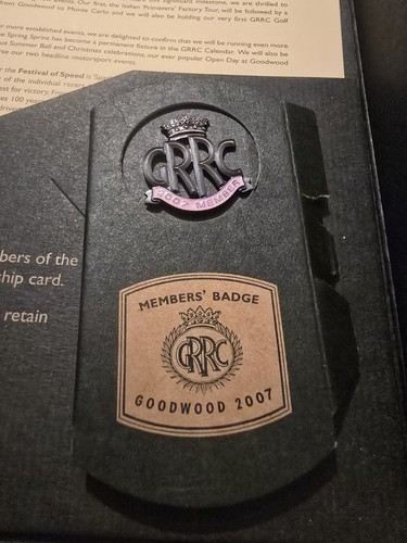 2007 goodwood grrc membership - goodwood,