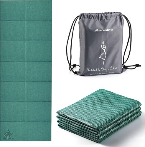 Foldable yoga mat green non - foldable,