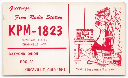 Kpm 1823 radio qsl - cb,