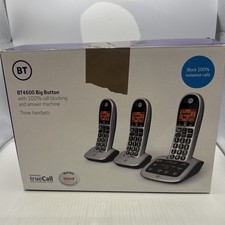 BT4600 Trio Big Button Cordless Phones, with answerphone - good condition