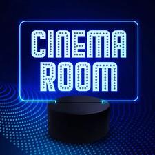 Novelty CINEMA Room Sign NEON
